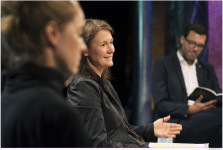 Alexandra Althoff (Stellv. Künstlerische Direktorin, Burgtheater), Anja Sczilinski (Leitung Burgtheaterstudio, Regisseurin) und Mag. Heinrich Himmer (Wiener Bildungsdirektor)