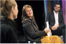Alexandra Althoff (Stellv. Künstlerische Direktorin, Burgtheater), Anja Sczilinski (Leitung Burgtheaterstudio, Regisseurin) und Mag. Heinrich Himmer (Wiener Bildungsdirektor)