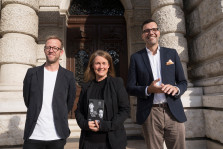 Andreas Karlaganis, Leitender Dramaturg; Anja Sczilinski, Leiterin BURGTHEATERSTUDIO und Heinrich Himmer, Bildungsdirektor Wien